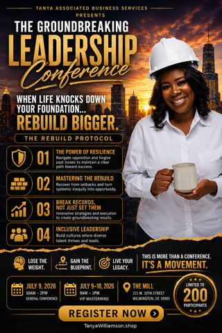 Groundbreaking Leadership Conference: Break Records, Build Legacy (General Admission)